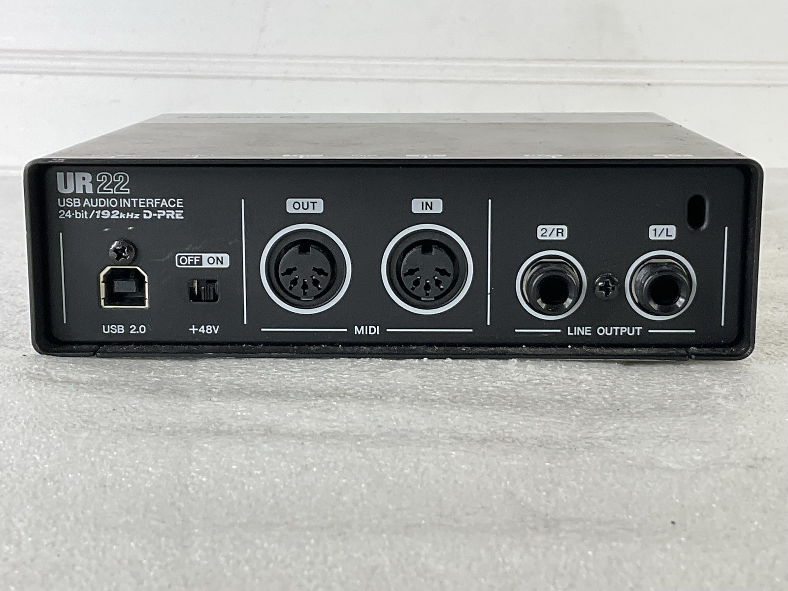 Steinberg UR22 USB Audio Interface 24-bit 192kHz 2x2 MIDI Used