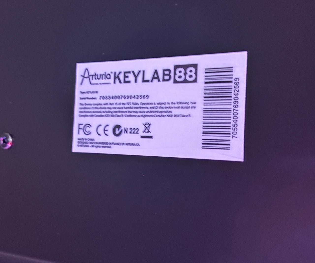 Arturia Keylab 88 Midi Controller