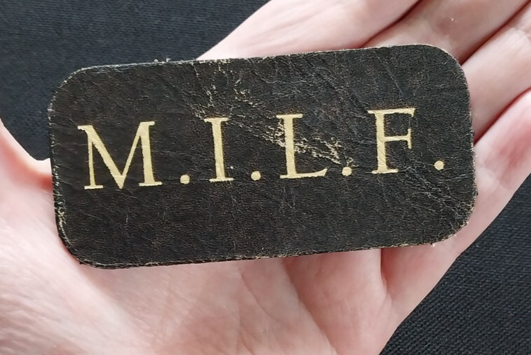 M.I.L.F. Motorcycle Jacket Vest Hat Sew On Leather Biker Patch
