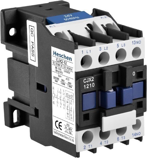 AC Contactor CJX2-1210 24V 50 60Hz Coil 3 Pole Normally Open 12A 380V Heavy Duty