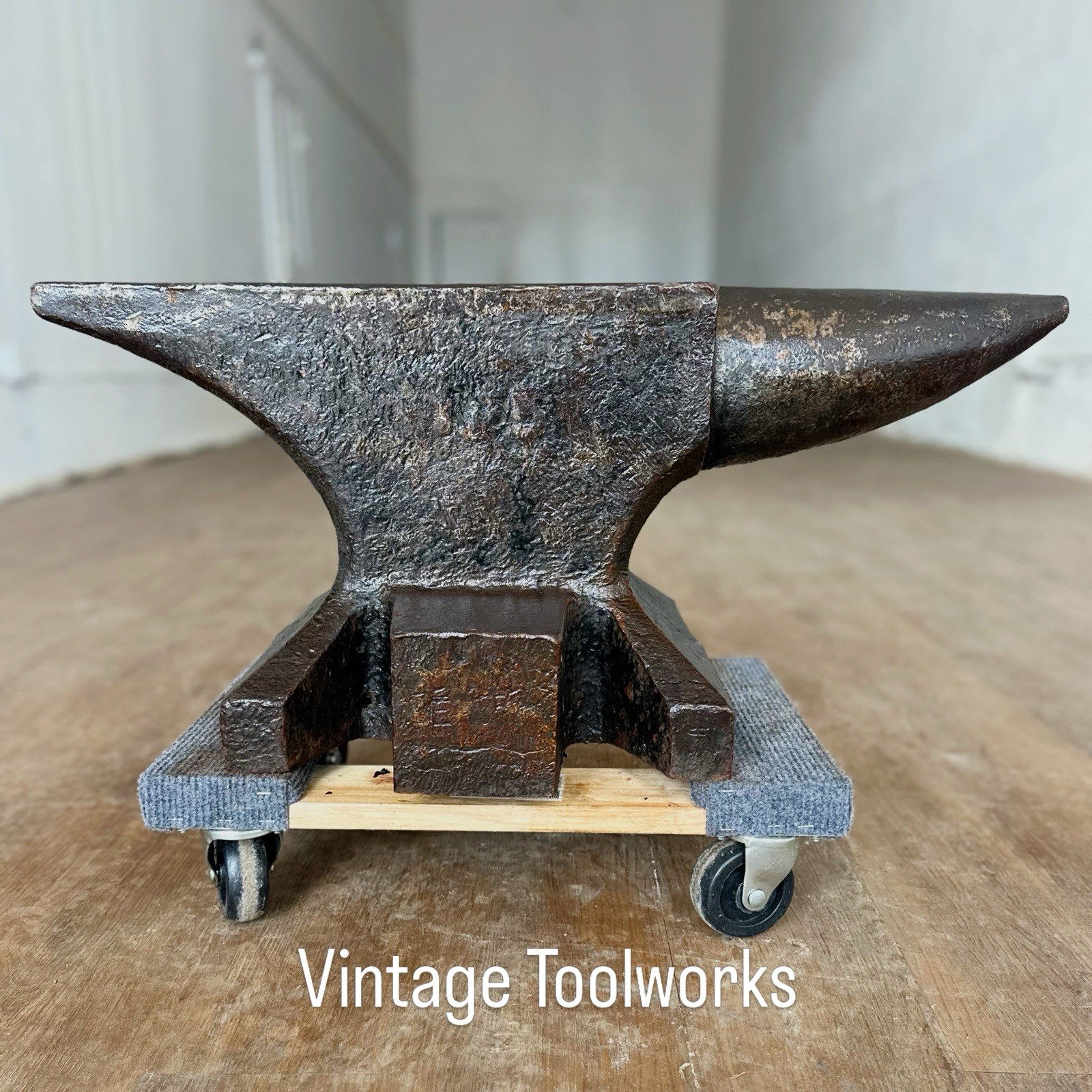 Vintage 304 Lb Kohlswa Single Horn Anvil, Upsetting Block, Free Biz Shipping