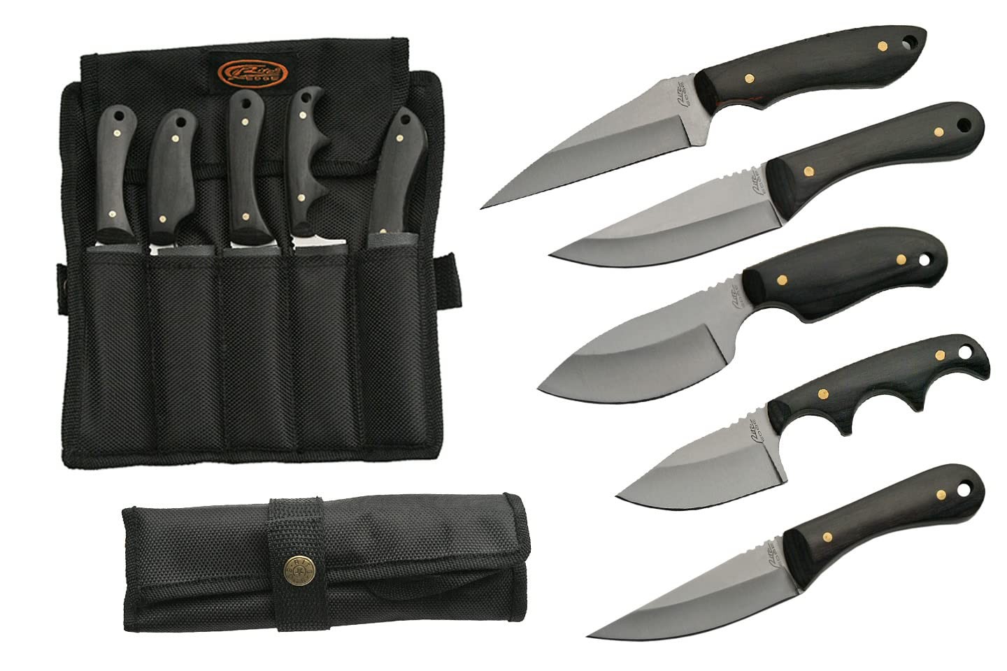 Supplies 5Pc Skinning Knife SetBlack