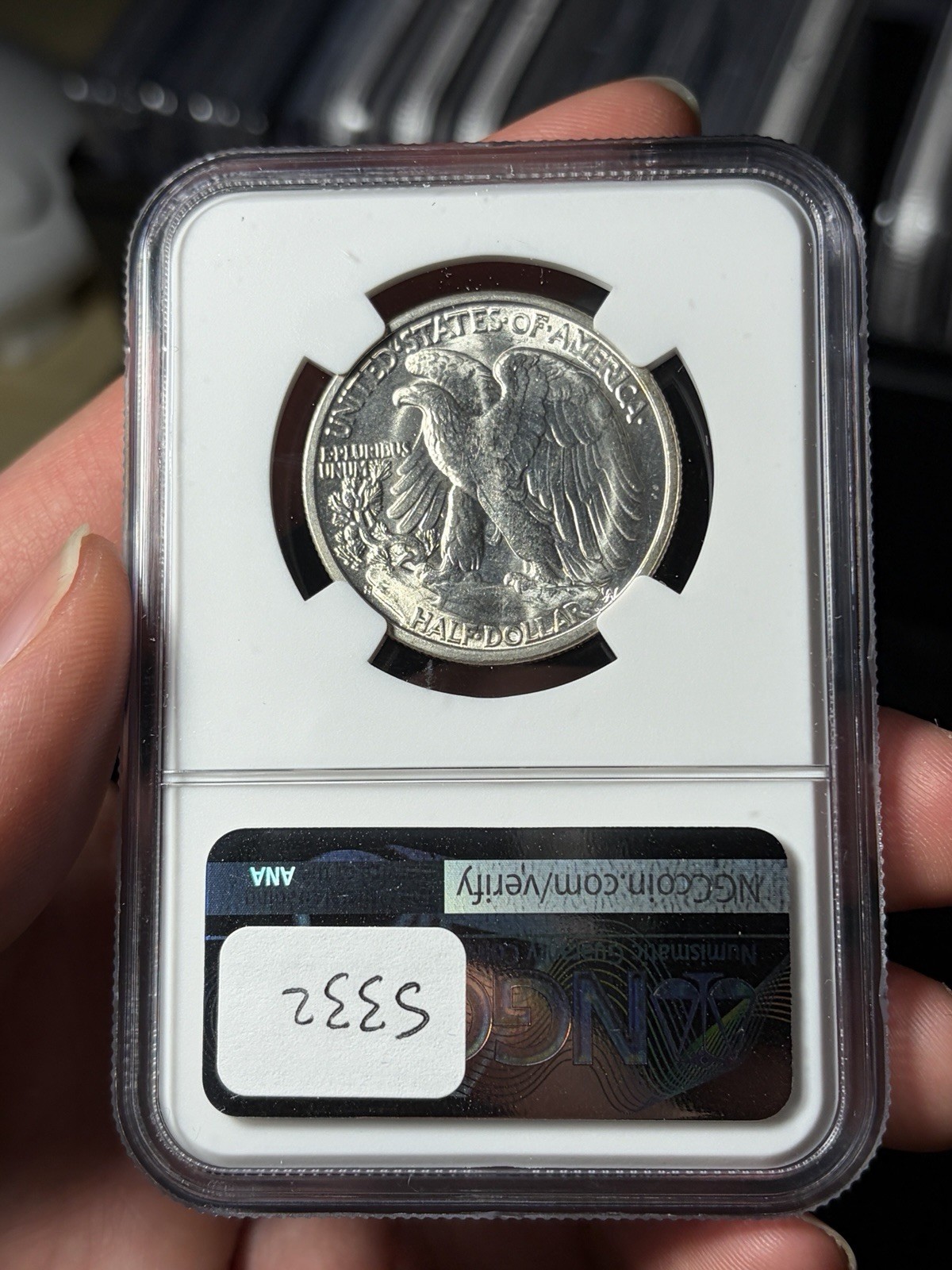 1944-S NGC MS63 Walking Liberty Half Dollar Blast White