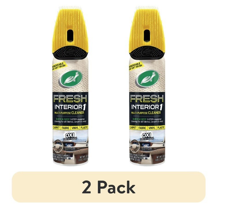 Turtle Wax OXY AUTO INTERIOR MULTI-PURPOSE CLEANER Plastic Fabric Carpet Mats2pk