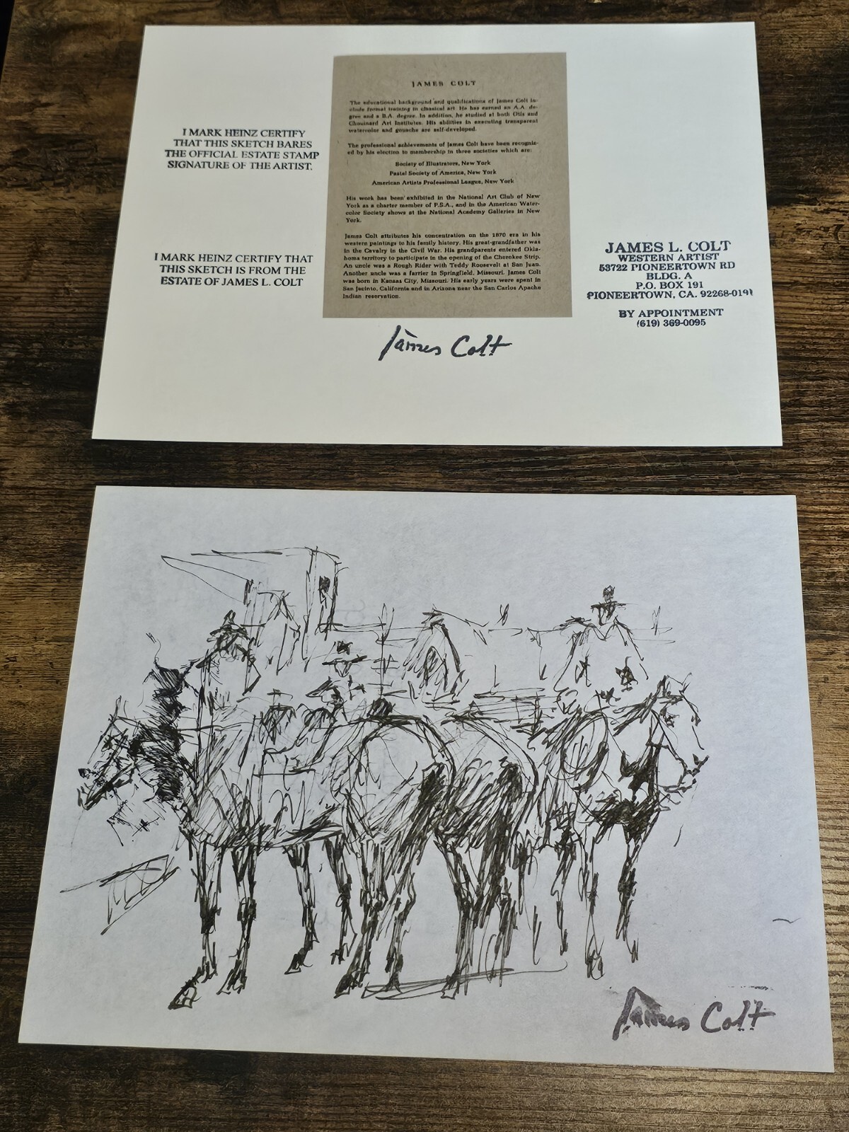 James Colt Western Cowboys Sketching (60)