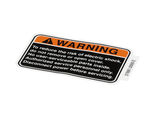 37881.0000 Bunn Decal, Warning No Svce Parts Genuine OEM BU37881.0000