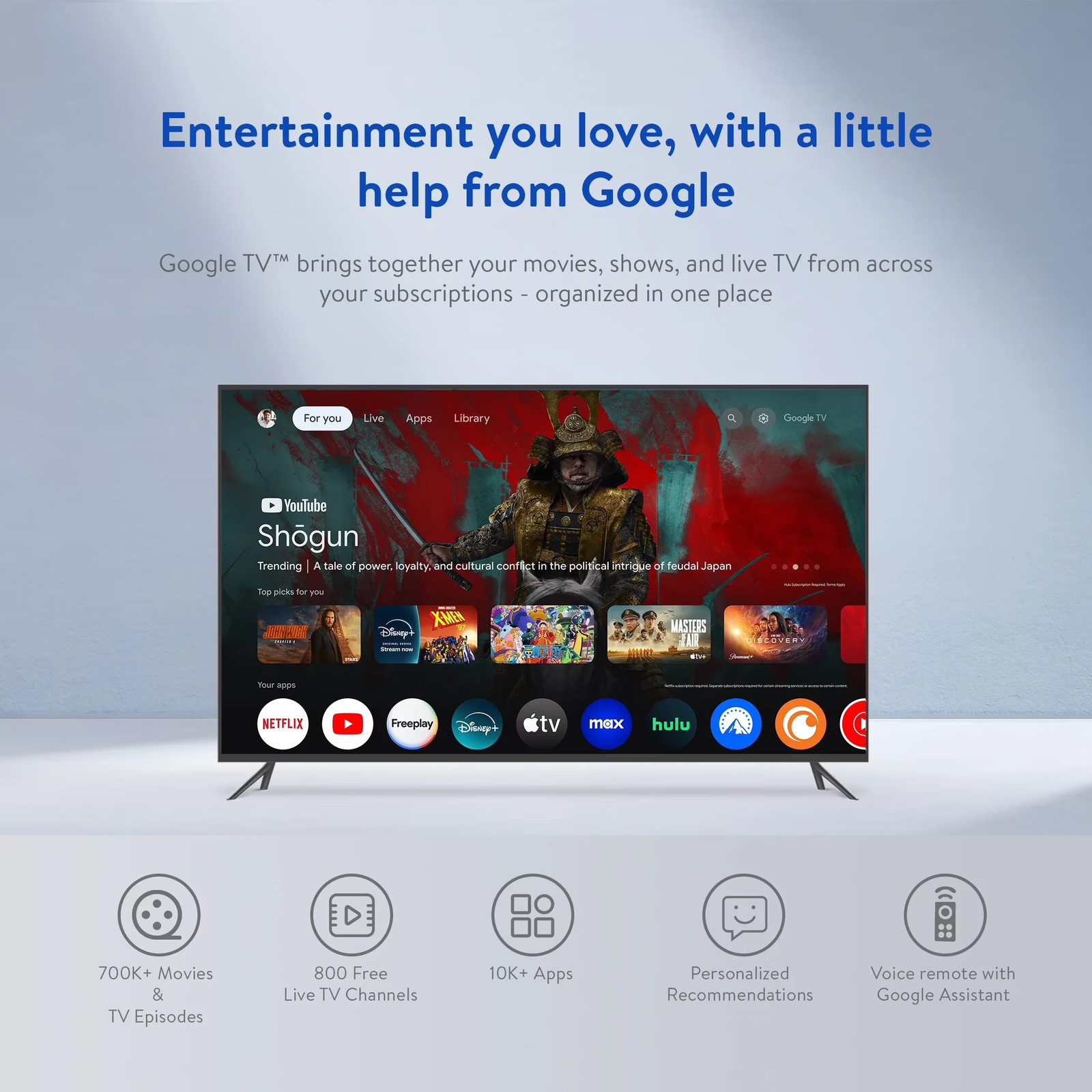 Full HD Streaming Device, Google TV, Voice Remote