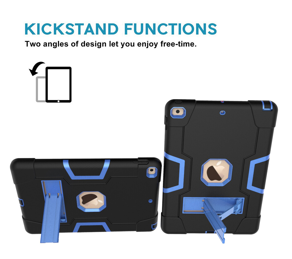 For iPad Mini 1 2 3 4 5 7.9"Gen Kids Hard Heavy Duty Shockproof Case Stand Cover