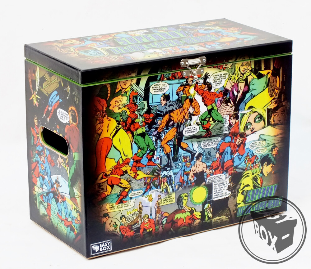 Large Comic Book Hard Box Chest MDF Legion of Super Heroes
