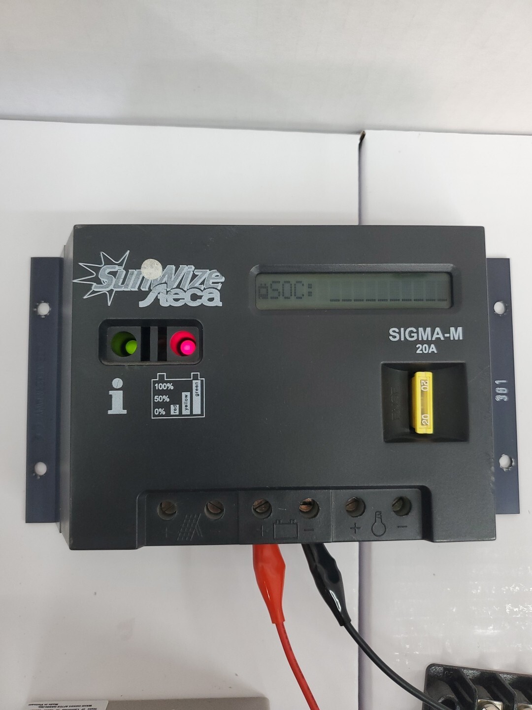 SunWize Steca SIGMA-M Solar Charger Controller 20A 12/24V w/ Connection Block