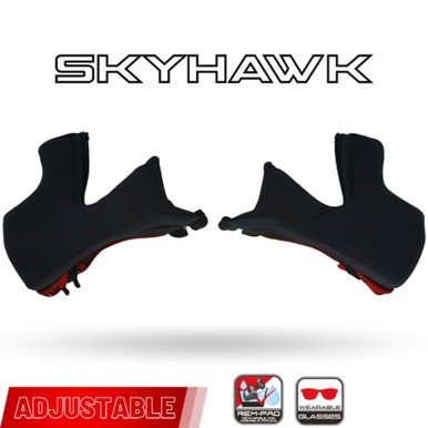 KYT Skyhawk Cheek Pads M YSSK0L06.4