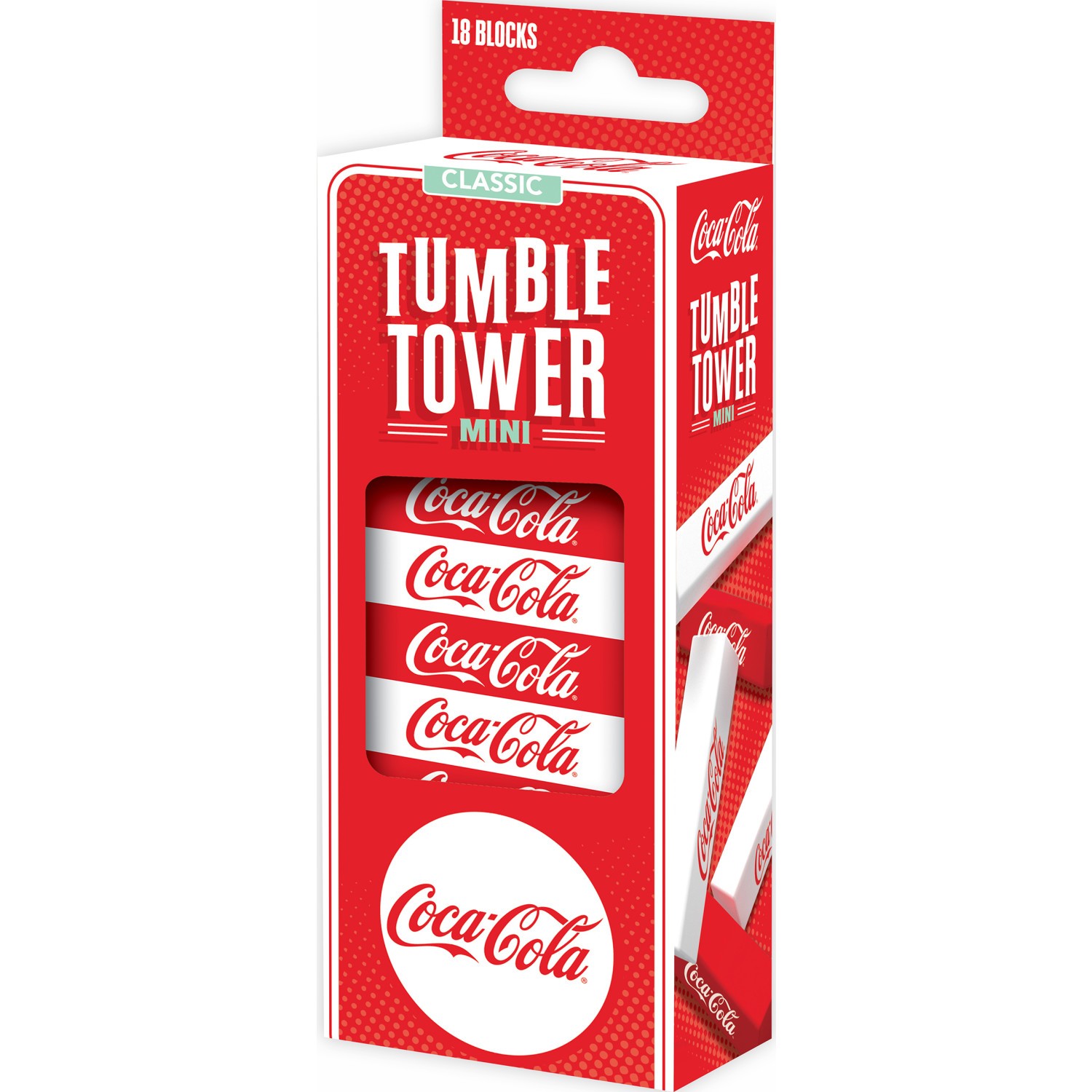 MasterPieces - Coca-Cola - Officially Licensed Mini Tumble Tower Game