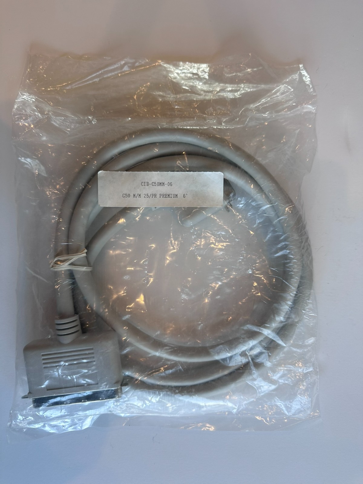 C50 Computer Cable  25 pair/50 pin Male-to-Male 6ft