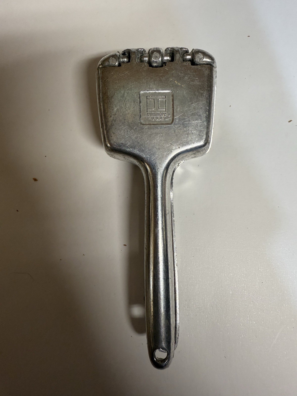 Vintage Irvinware USA Aluminum Hand Ice Crusher