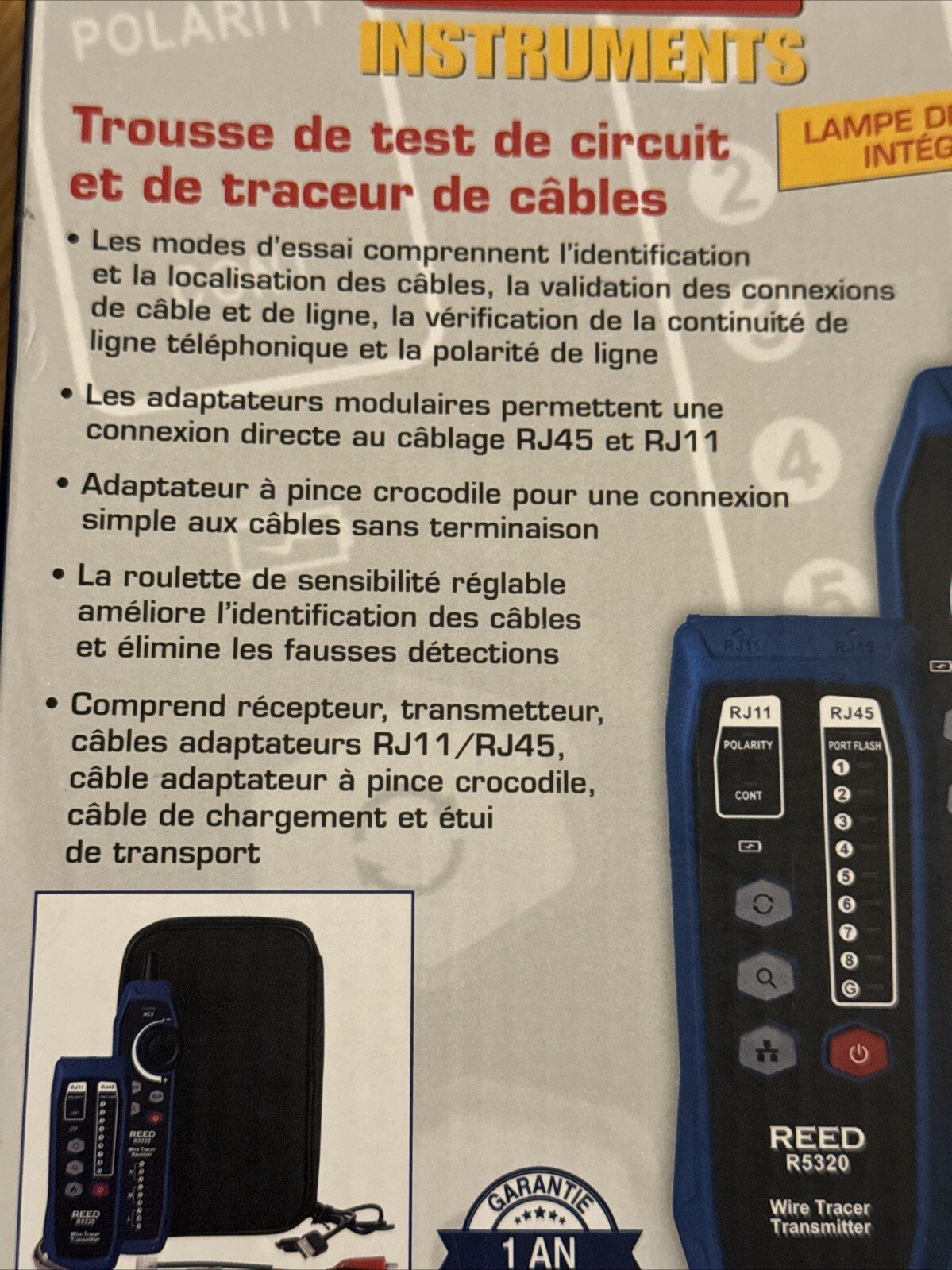 REED R5320 Wire Tracer and Circuit Testing Kit