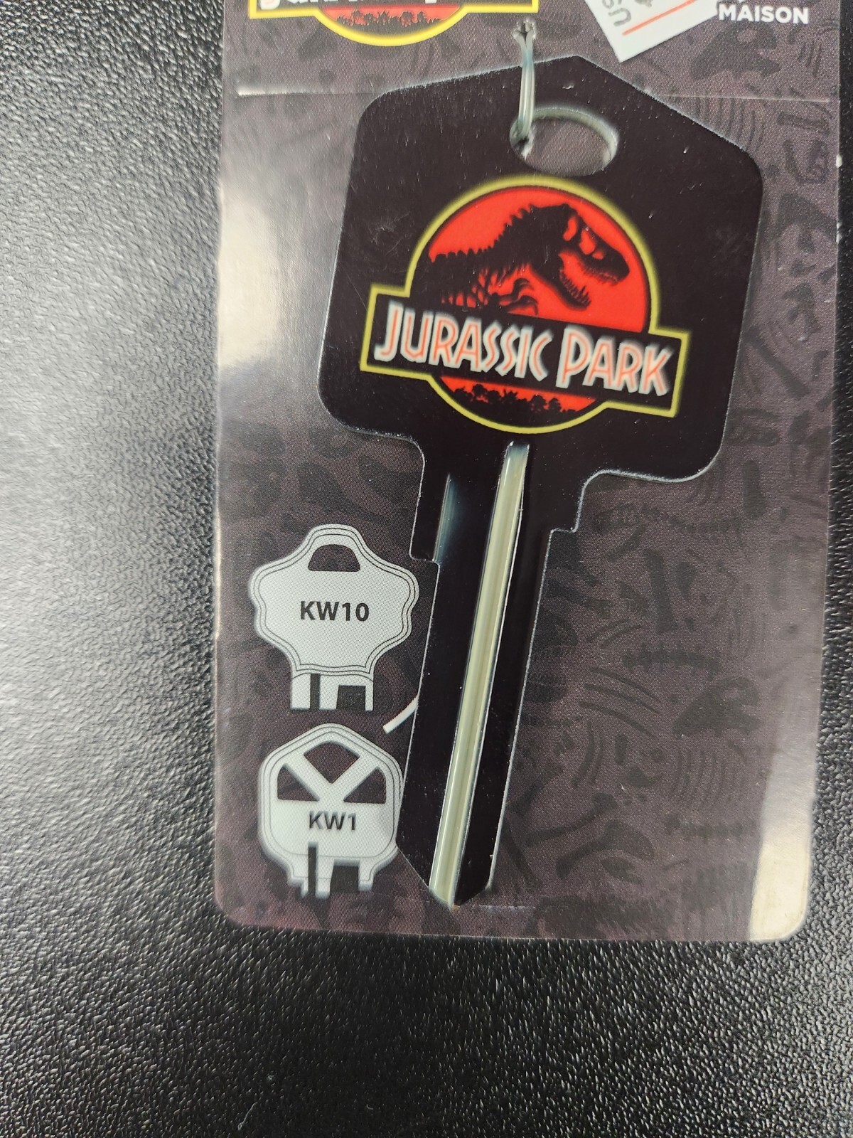 UNIVERSAL JURASSIC PARK KWIKSET KW1/KW10 KEYBLANK (DISCON.) - READ DETAILS BELOW