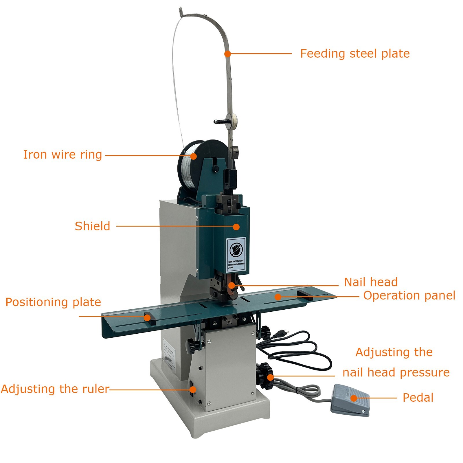 Heavy Duty Electric Stapler Machine Automatic Flat Stapler / Saddle Stapler 110V