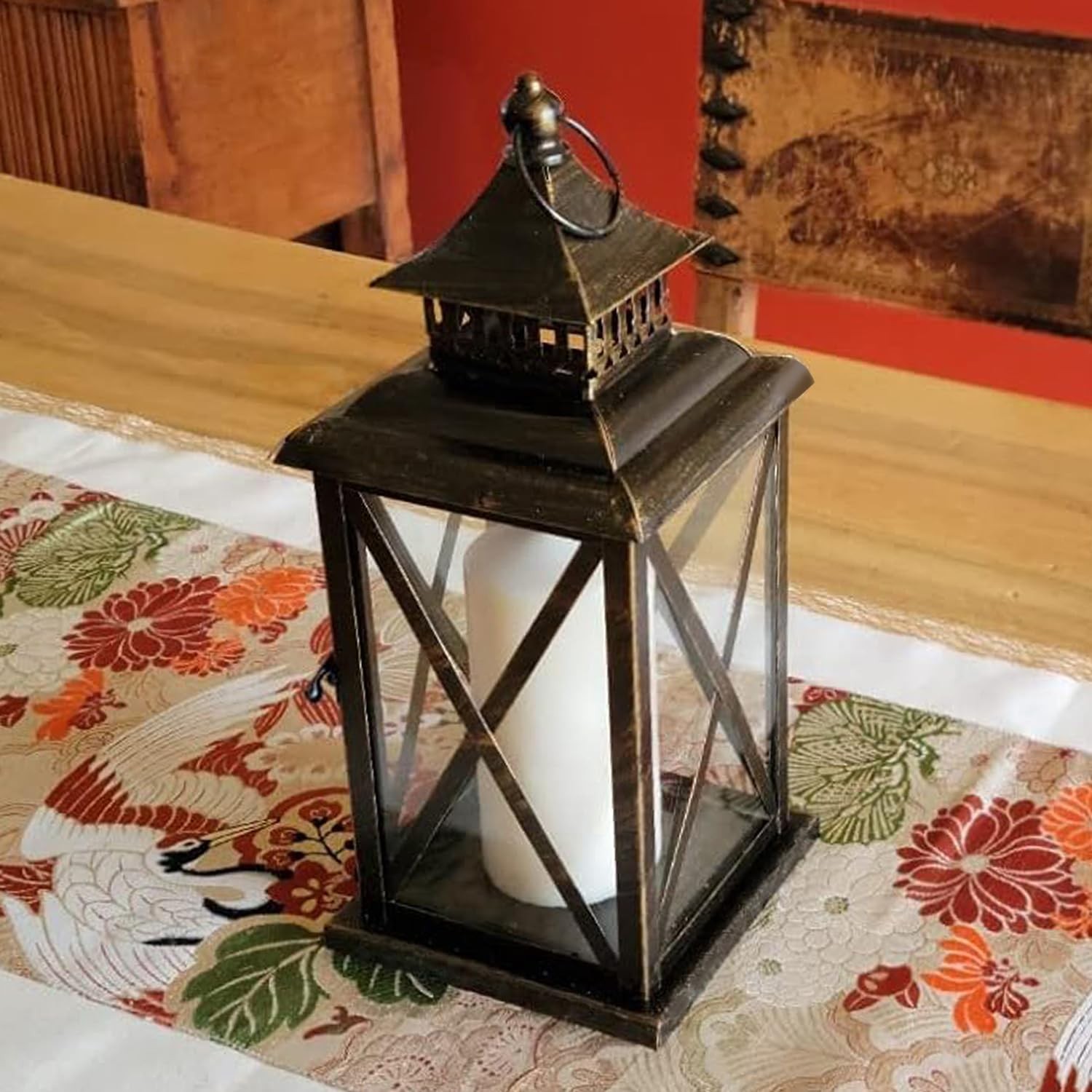 Lantern Decorative Indoor & Outdoor, Large Hanging Candle Lanterns Home Decor...