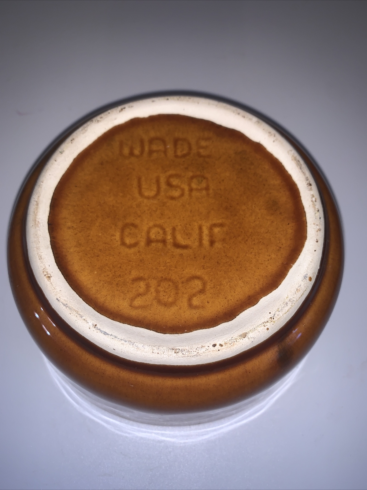 Wade Brown Pottery Dish With Apple Lid