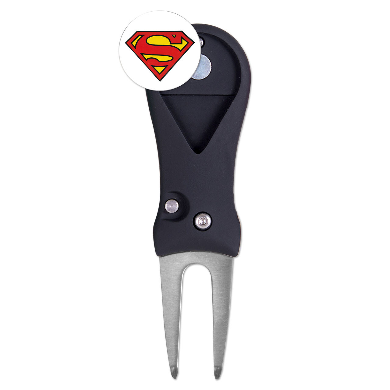 Superman DC Comics Golf Ball Marker + Switchblade Divot Tool