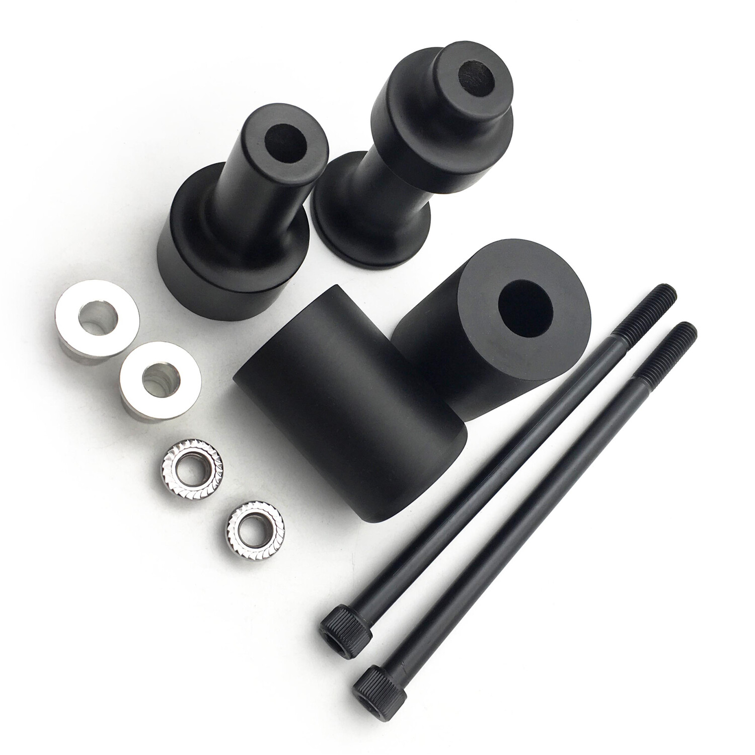 Black No Cut Frame Slider Crash Protector For 2003 2004 2005 2006 Kawasaki Z1000