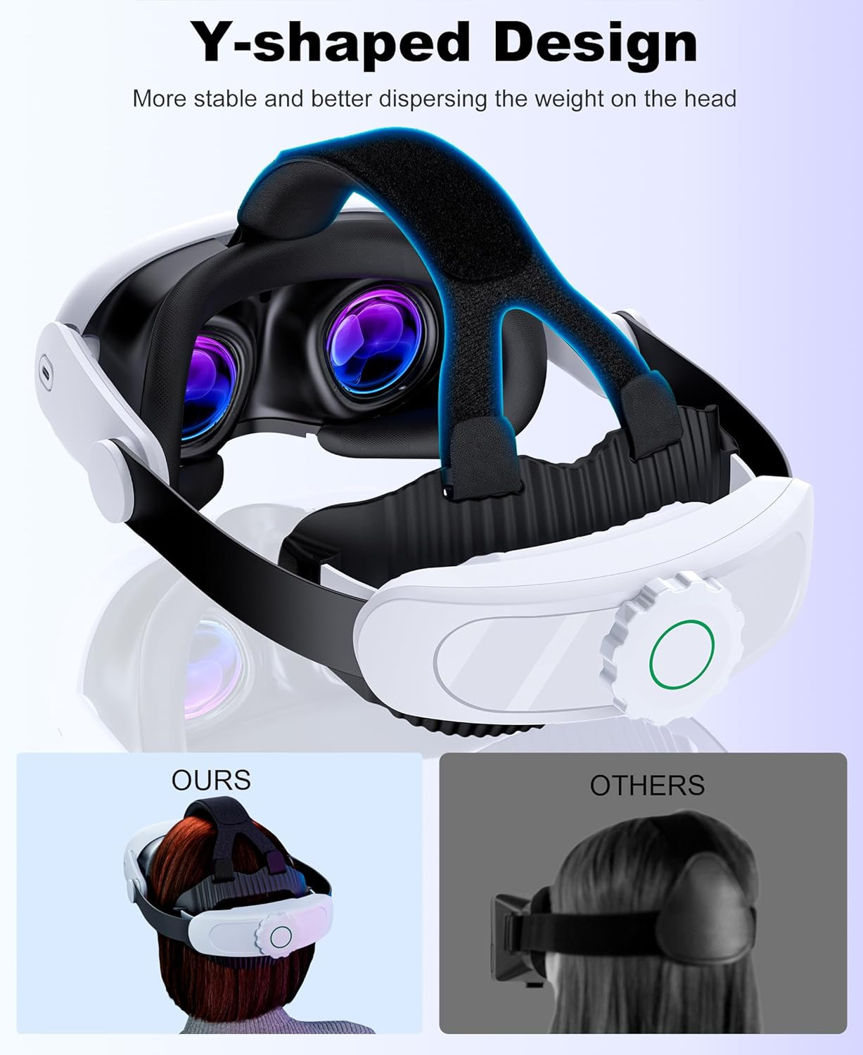 Head Strap for Quest 3S/ Quest 3/Quest 2, Elite Strap Replacement Enhanced Suppo