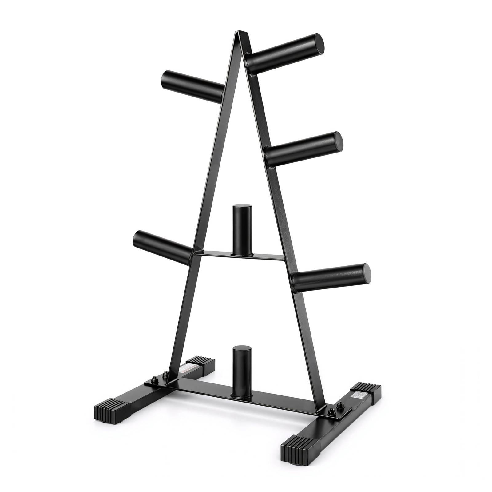 CAP 2-Inch Olympic Plate Tree Rack for Home Gym, Heavy-Duty A-Frame Weight Pl...