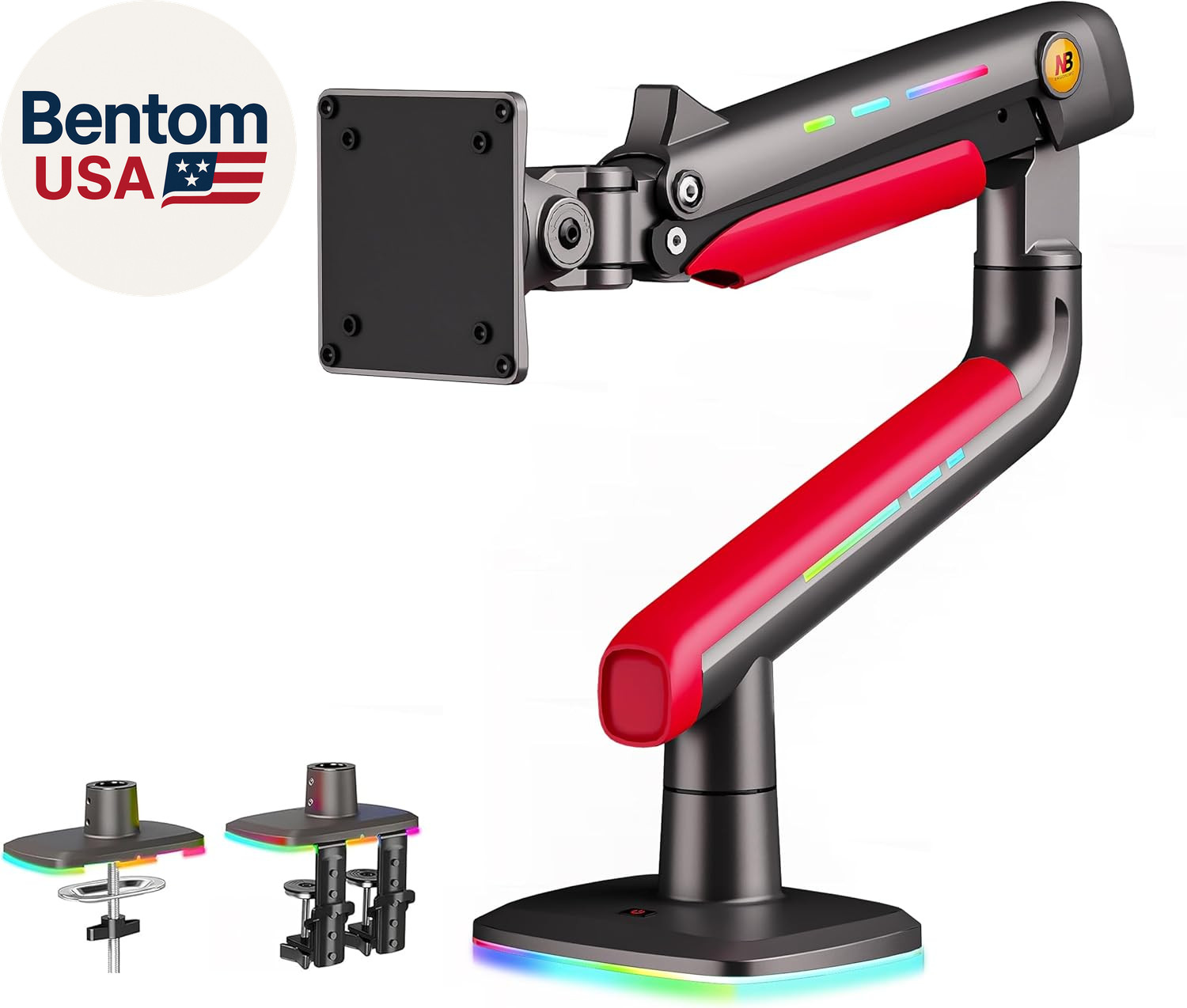 NB Gaming Monitor Arm or for 32 to 60 Inches Screen, Load up to 20 Kg, VESA 75/1