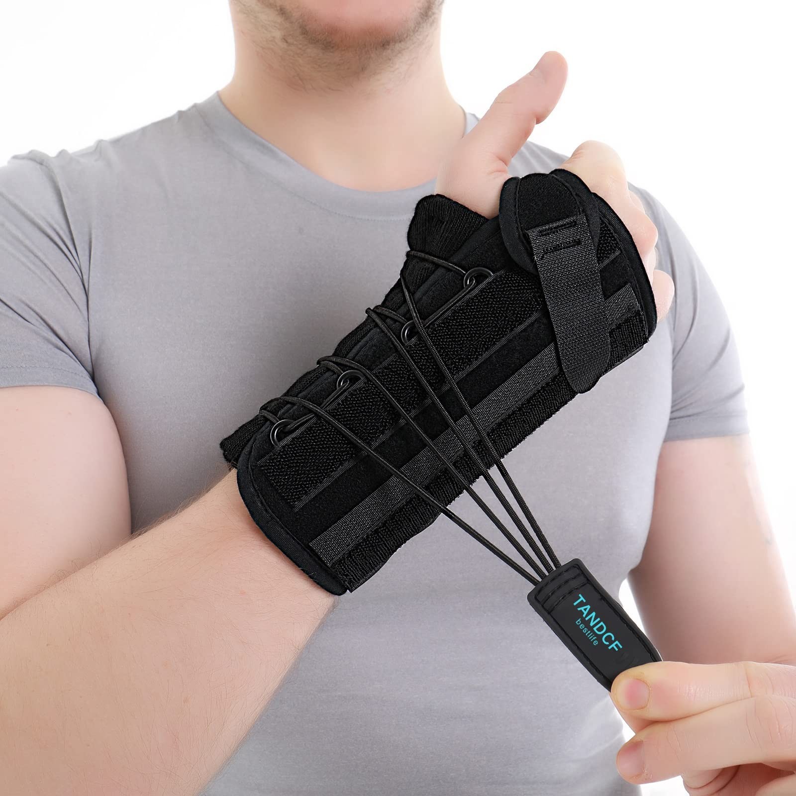 bestlife Unisex Universal Wrist Lacer Wrist Brace for Carpal Tunnel Syndrome ...