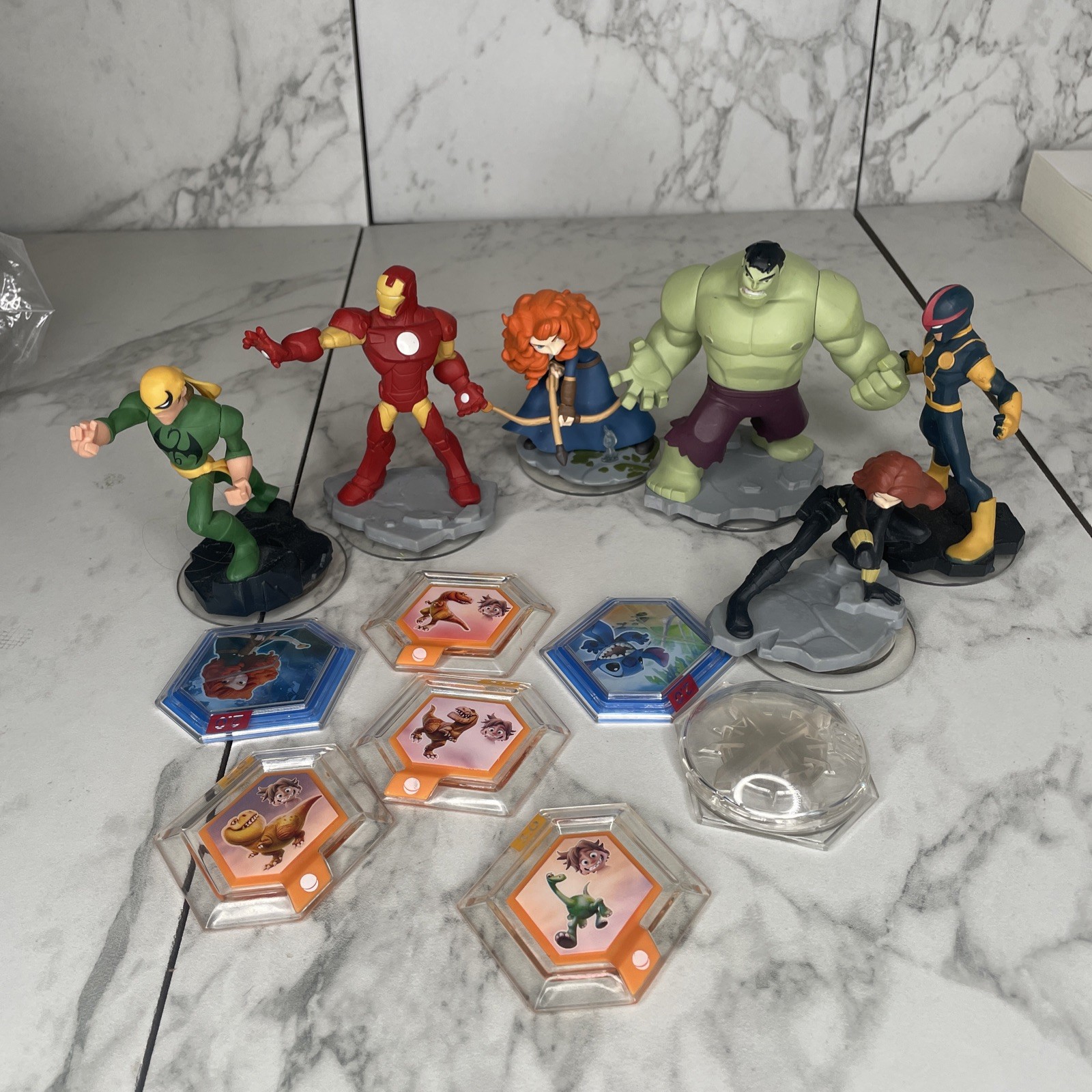 Disney Infinity Heroes Lot Hulk Iron Man Etc B2