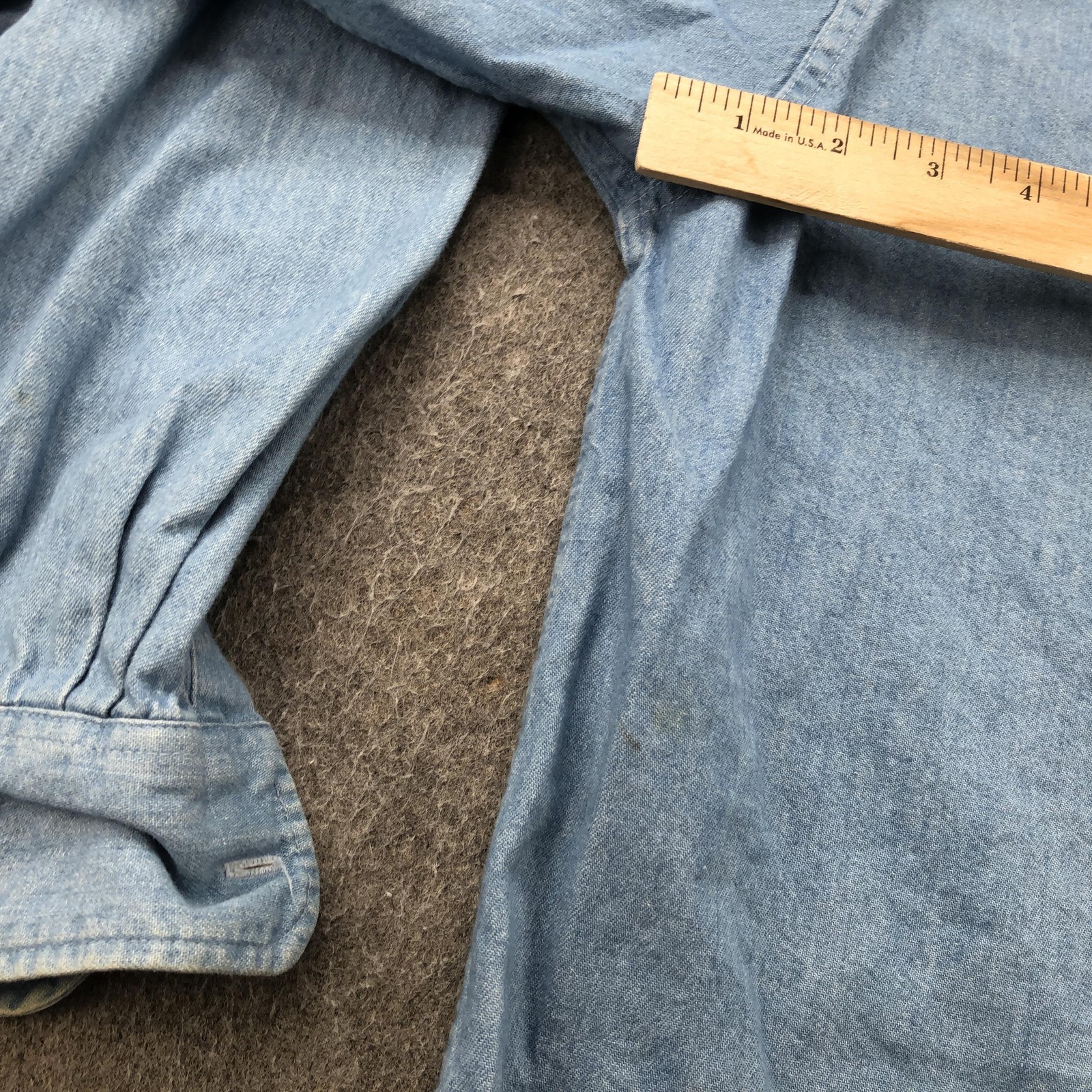 Vintage Diamond Jaxx Shirt Womens Medium Denim Light Blue MILB Baseball Button