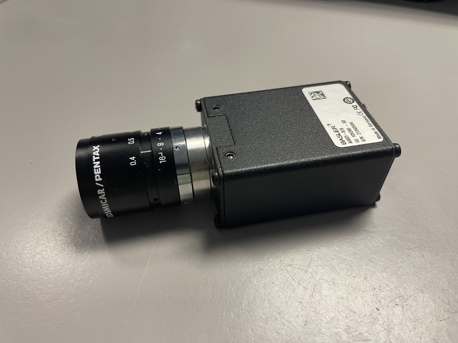 PULNiX TM-6CN- Camera with Pentax TV Lens 25mm 1:1.4 - Used