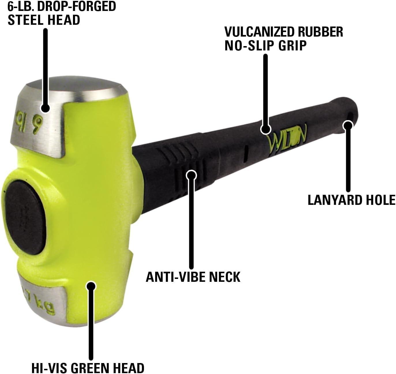 B.A.S.H 16" Sledge Hammer, 6 Lb Head 20616