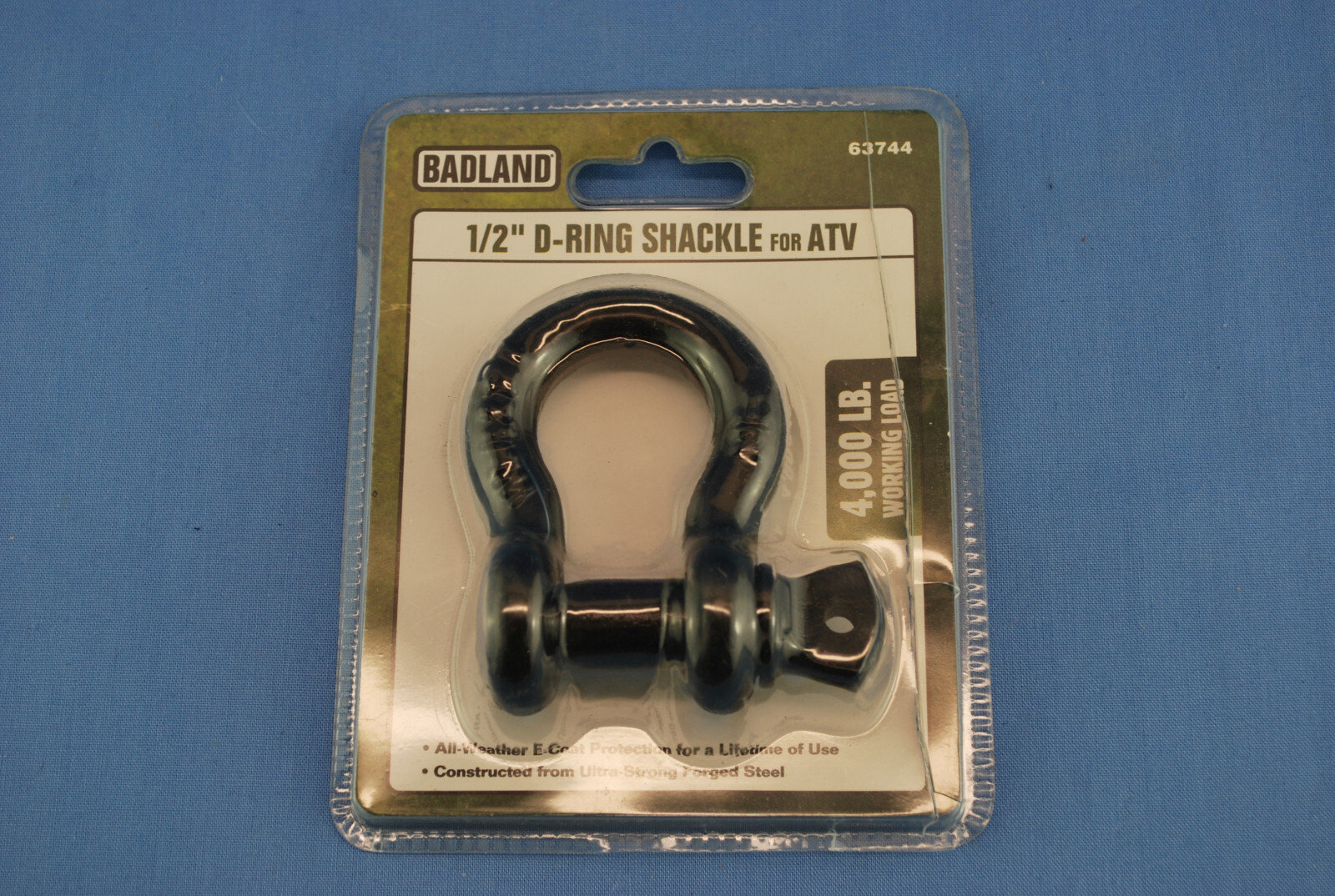 BADLAND 1/2'' D-Ring Shackle for ATV Open Package 4000 lbs Rating FREE SHIPPING