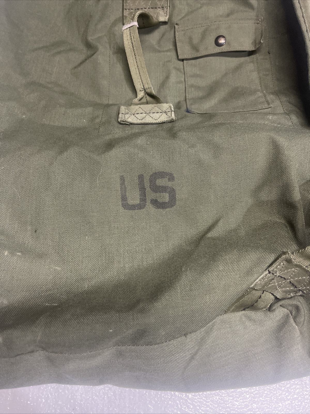 U.S. Military Heavy Duty Canvas Duffle Bag Preowned