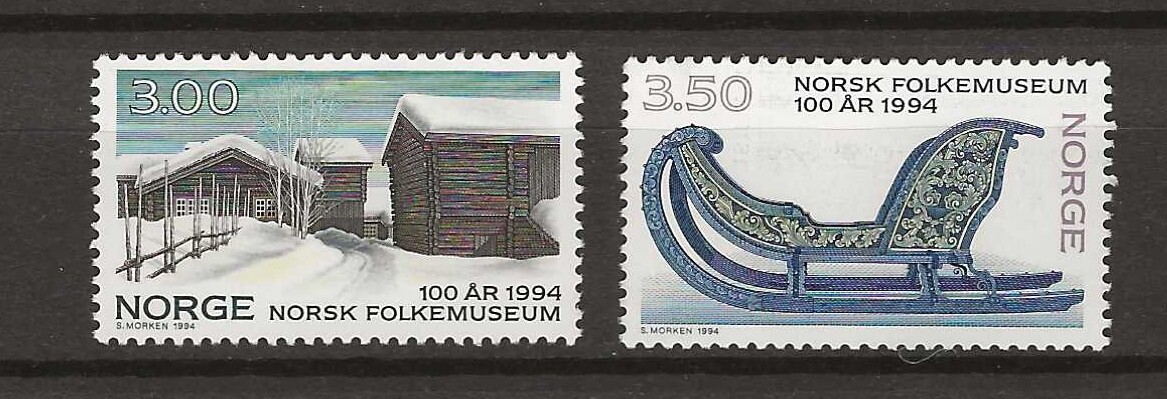 Norway 1994 NK 1210-11 Folk Museum annversary  MNH
