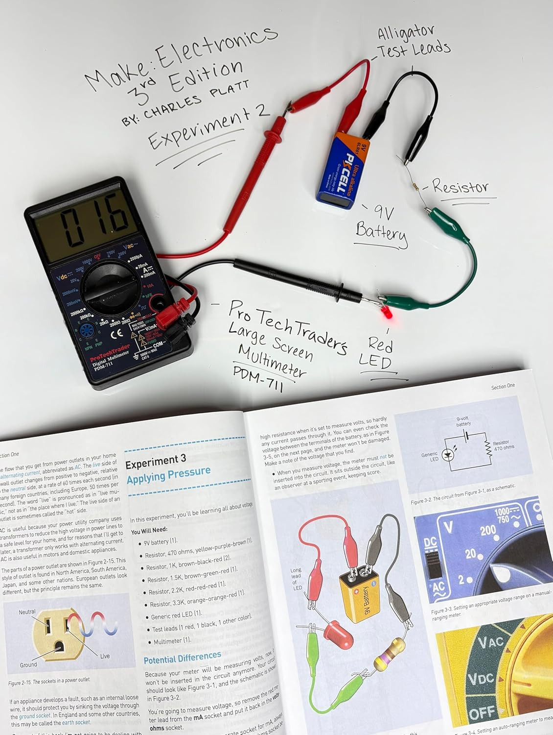 Make: Electronics 3Rd Ed Kit 1 Economy - Beginner, Intermediate, & Advanced (Tee