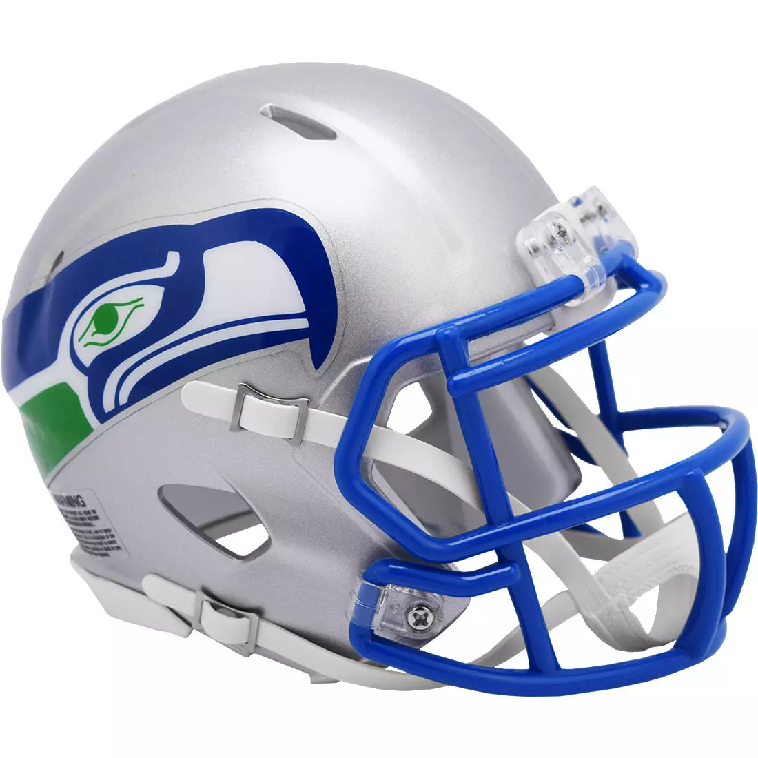 Unsigned Seattle Seahawks 1983-01 Throwback Silver Speed Mini Helmet