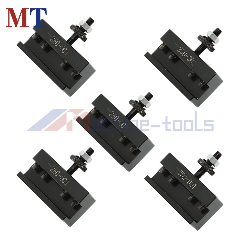 5 Pc OXA 1 250-001 Quick Change Turning Facing Lathe Tool Post Holder