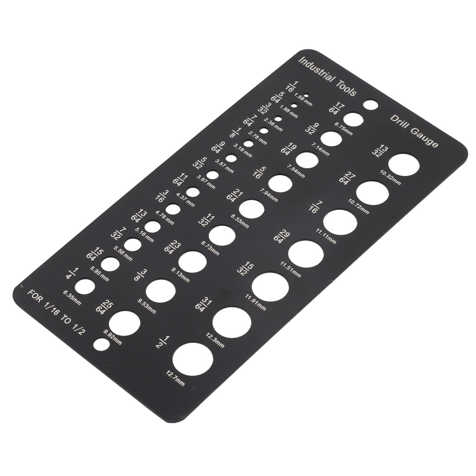 29 Hole Stainless Steel Gauge for Accurate Metric Drill Bit Measurement