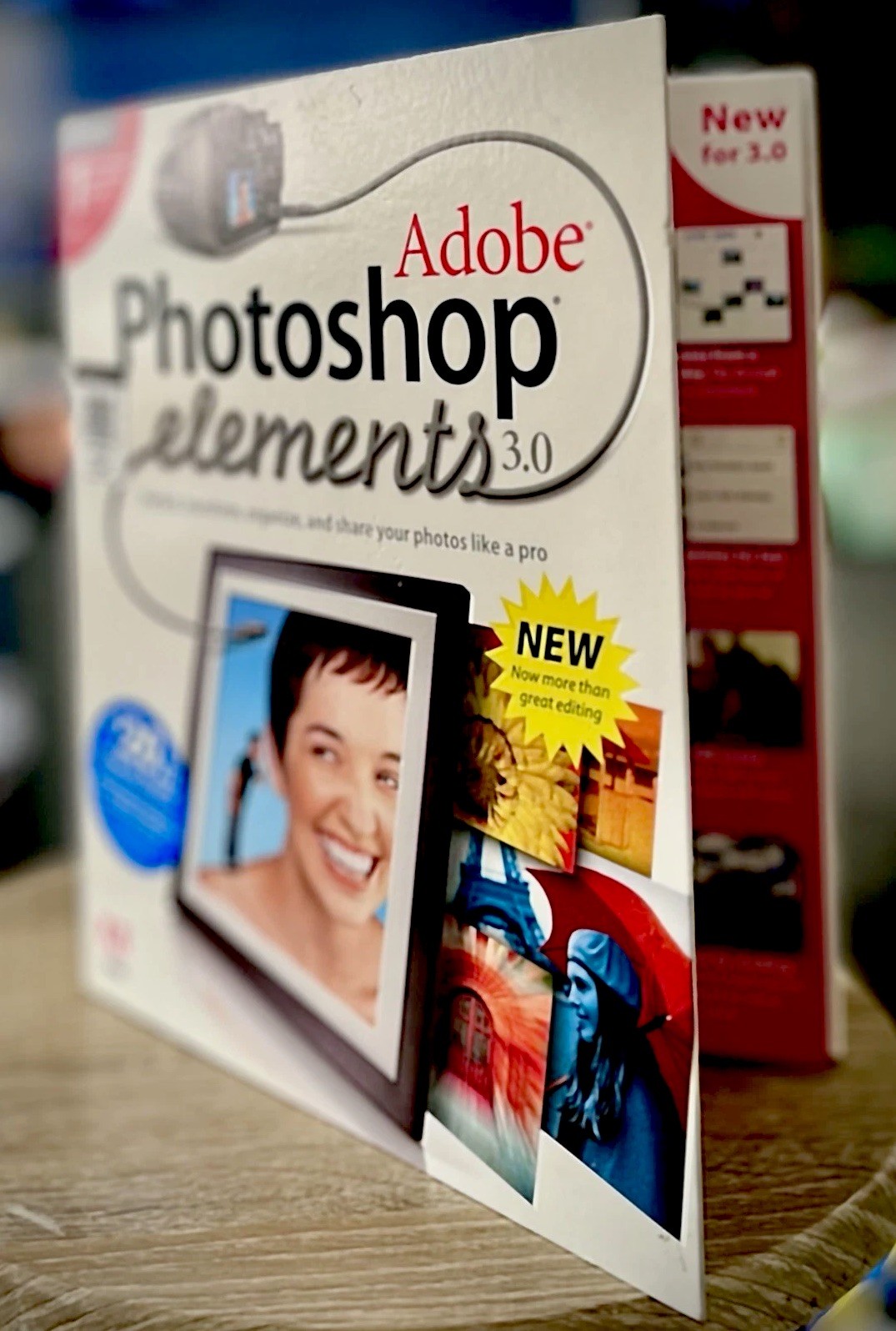 ADOBE PHOTOSHOP Elements 3.0 Image Editor Big Box Software PC WIN Sealed