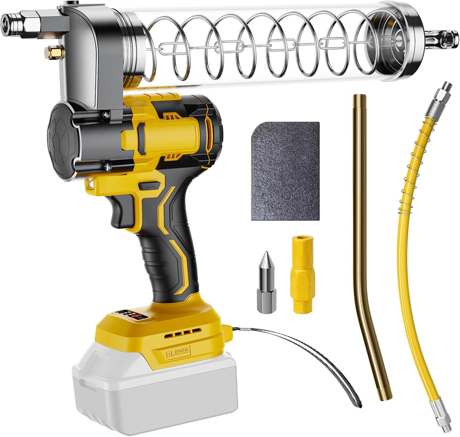 Cordless Grease Gun for Dewalt 20V Battery,Electric Grease Gun 2-In-1 Design,12,