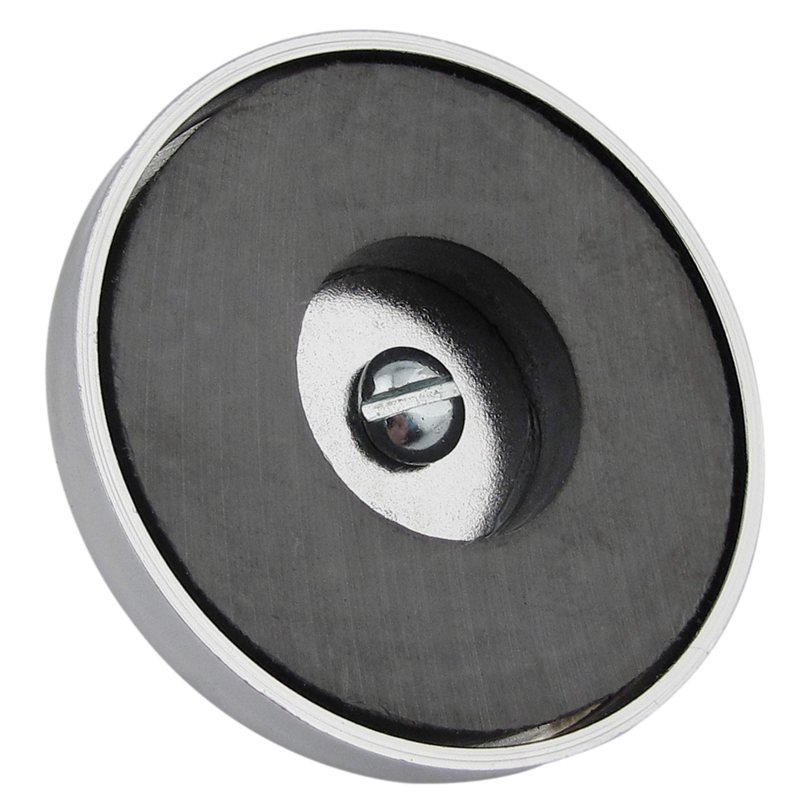 Ceramic Round Base Magnet with Bolt, Nuts, and Wing Nut Pack - Heavy-Duty Str...