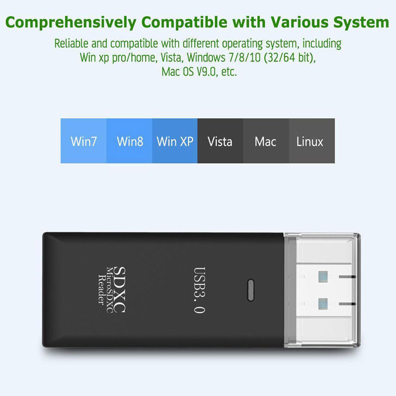 USB3.0 SD Card Reader for PC Micro SD Card to USB Adapter for Camera MemoryC lot