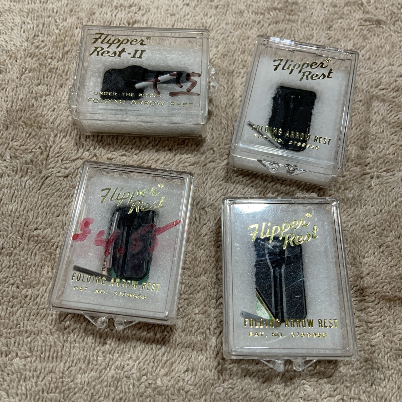 Flipper Arrow Rest Archery Black. Lot Of 4 Nos