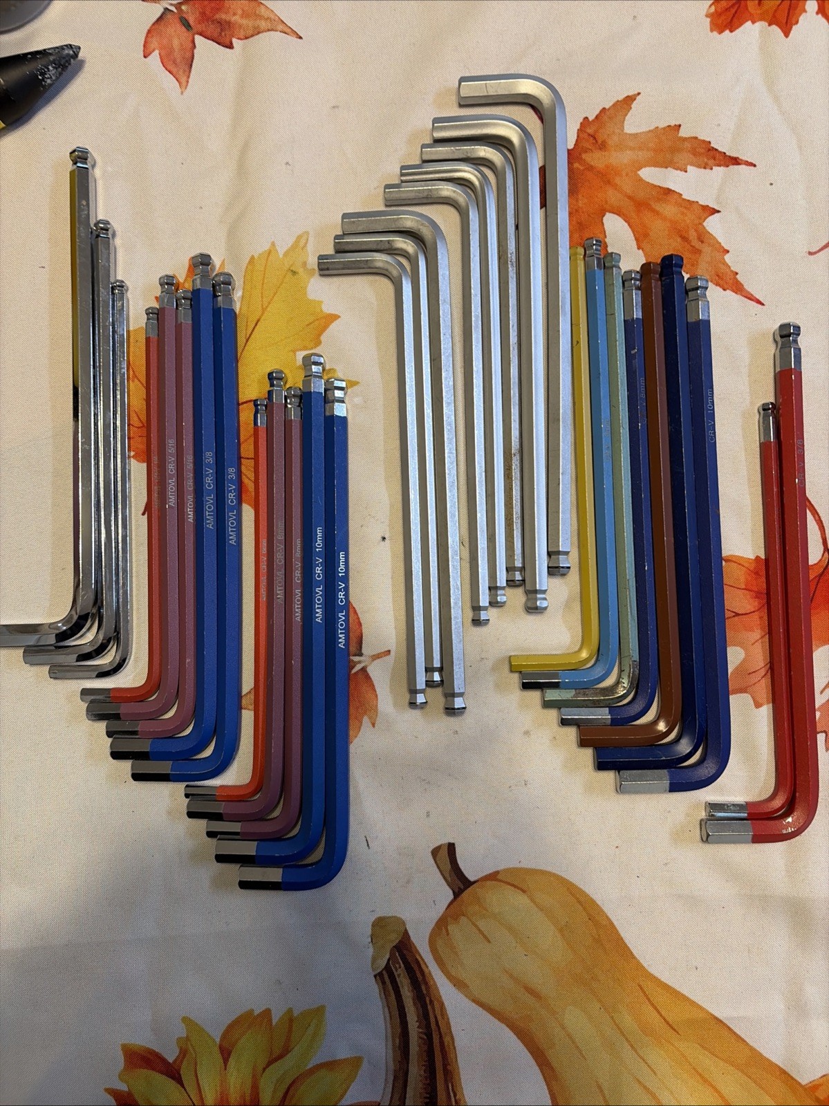 Lot Of 30 Long L-Shaped Hex Key Allen Wrench Imperial/Metric Amtovl Wiha Lezyne