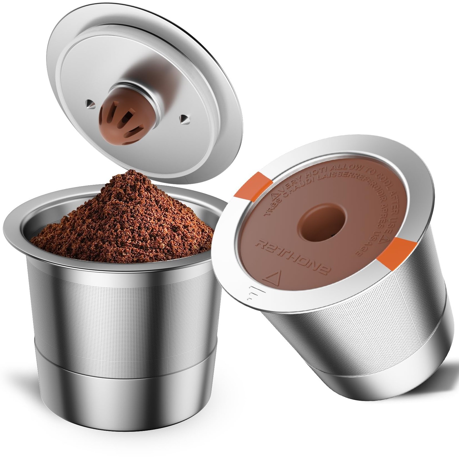 K Cup Reusable Coffee Pods, Stainless Steel Reusable K Cups with Keurig 1.0 &...