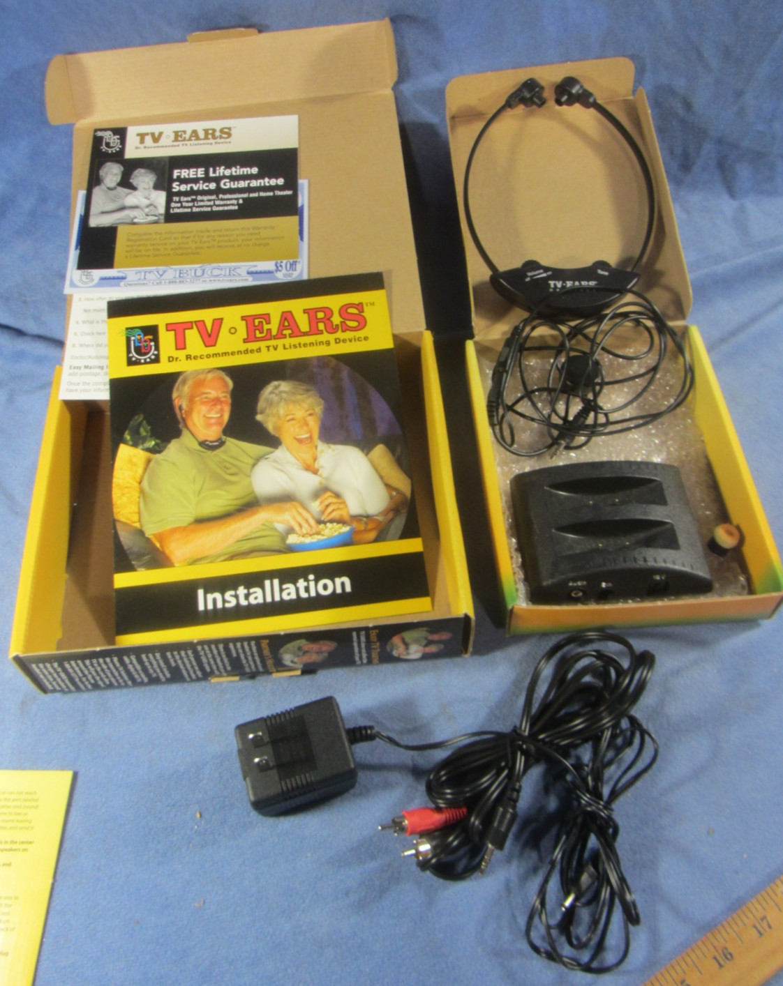 TV Ears and Accessories - Needs Battery, Untested As-Is