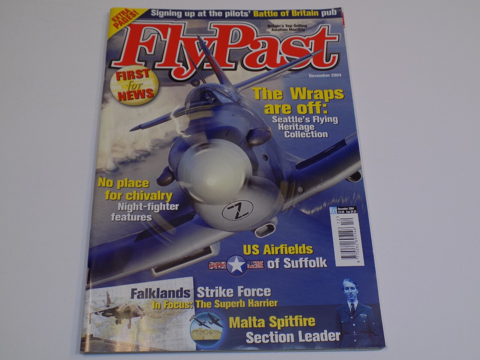 Fly Past Magazine Dec 2004 US Airfields of Suffolk Night Fighter Falklands Malta