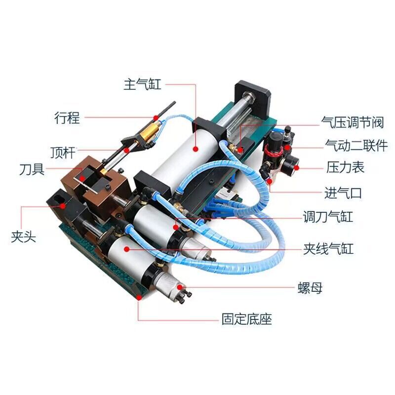 3- 7 Mm Semi-automatic 315 Pneumatic Stripping and Stripping Machine